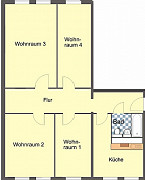 Grundriss Wohnung, 1 Zimmer (27,58 m²), Ziegelberg 17, Gera