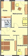 Grundriss Wohnung, 3 Zimmer (66,87 m²), Ziegelberg 17, Gera