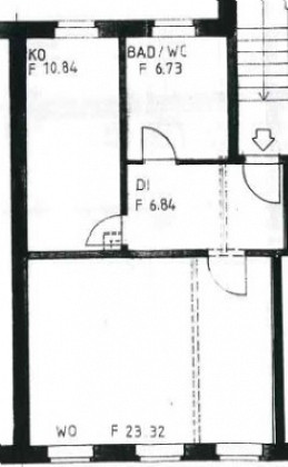 Grundriss Singlewohnung in Untermhaus!, Fuchsklamm  20, Gera